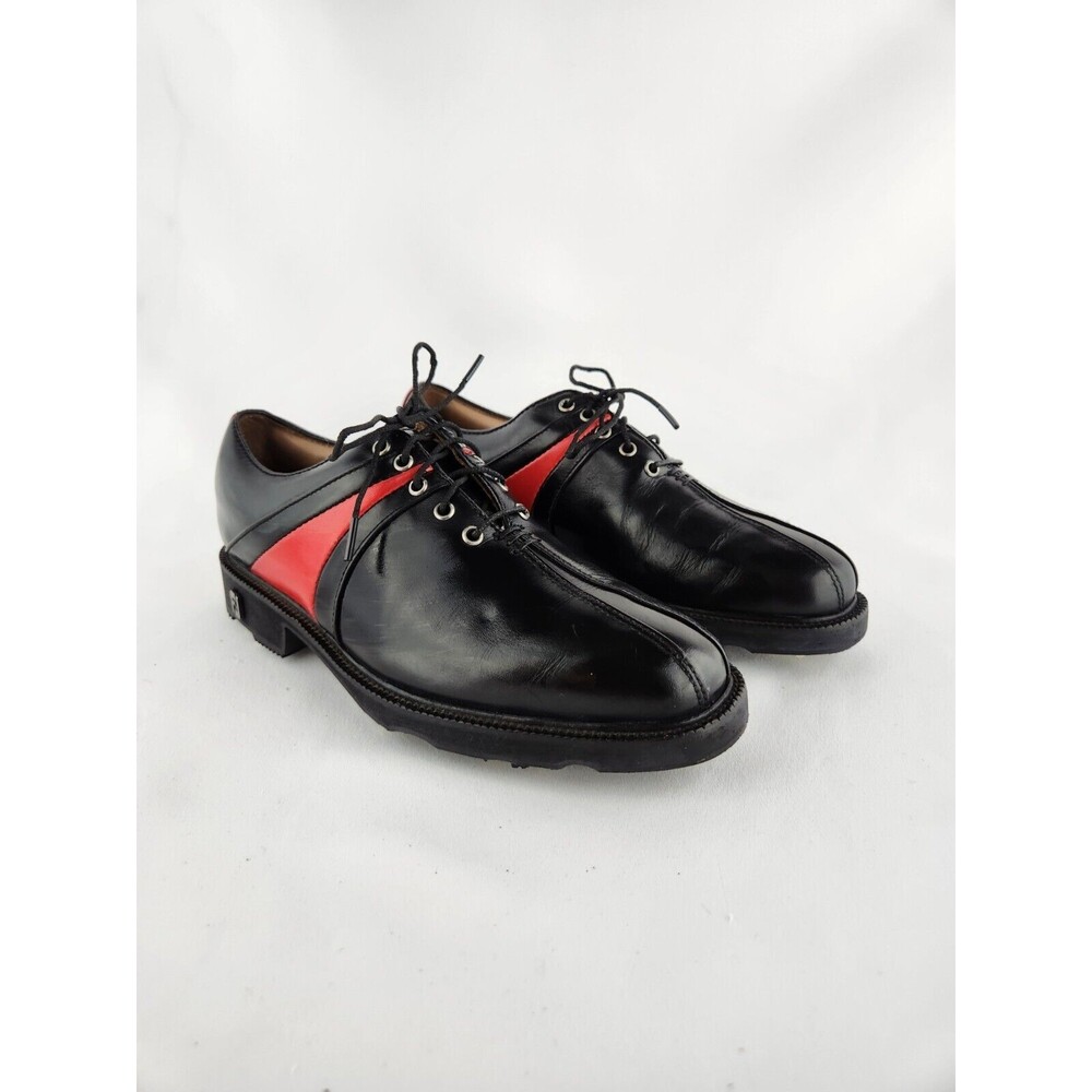 Footjoy FJ ICON BLACK Youth Boys Junior Golf Shoes Course Clubs Size‎ 4.5